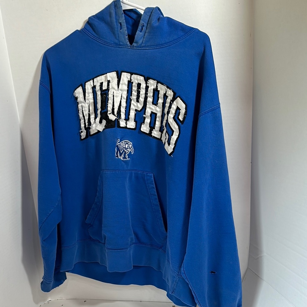 Memphis Blue Hooded Pullover Sweatshirt